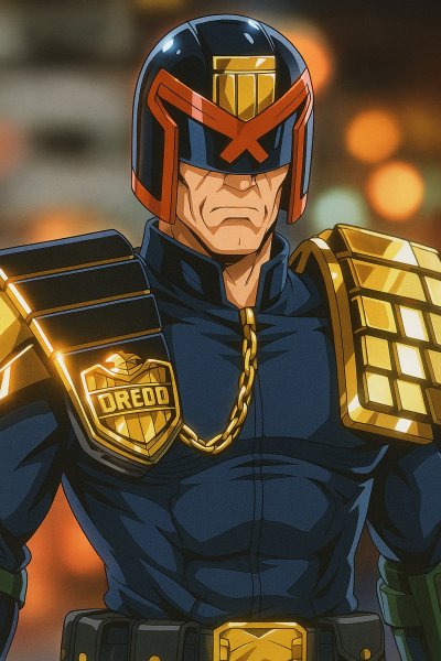 Судья Дредд на фоне будущего
