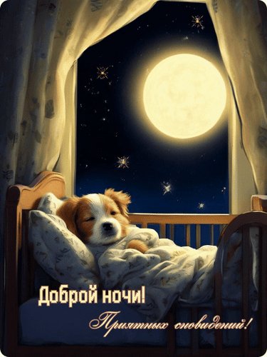 Анимированная открытка доброй ночи (12)