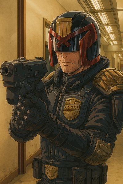 Судья Дредд в коридоре
