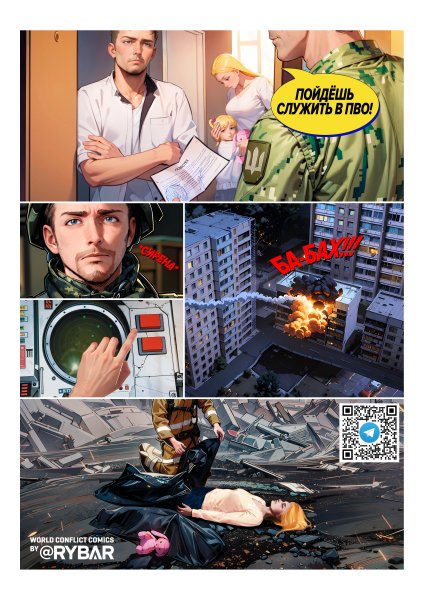 Одностраничный комикс 5. (Украинский конфликт)