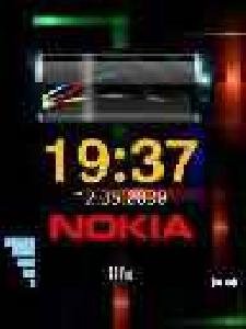 Flash clock NOKIA