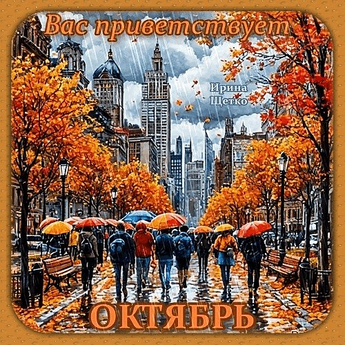 Анимированная открытка вас приветствует