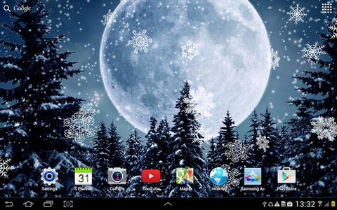 [Живые обои] Winter Night Live Wallpaper b 1 crk ADS Removed (v 1 0 1).apk