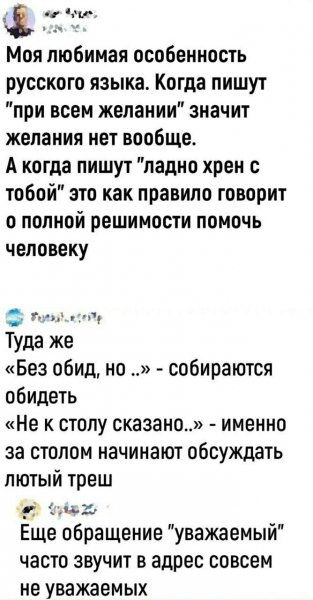 Особенности русского языка )