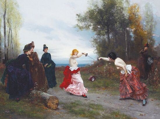 Эмиль Антуан Байяр. Дуэль (1884).