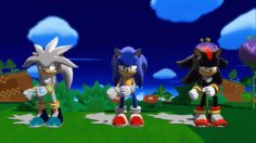 Floss by Silver, Sonic &amp; Shadow in 3D