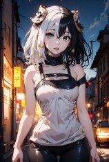 Anime art sexy lady