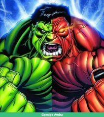 Power fists by Green Hulk &amp; Red Hulk