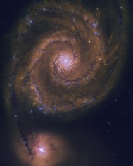 Изображение галактики (M51) от телескопа Hubble