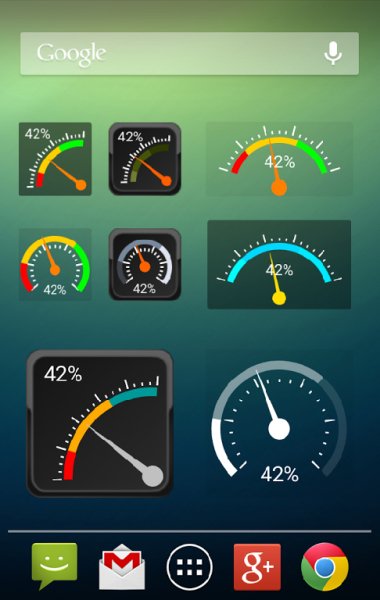 Gauge Battery Widget 2016 Pro v4.4.4