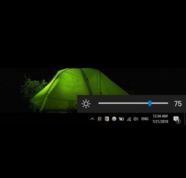 Win10 BrightnessSlider