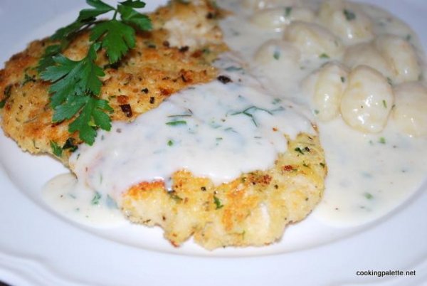 Куриная отбивная по-милански (Chicken Melaneese)
