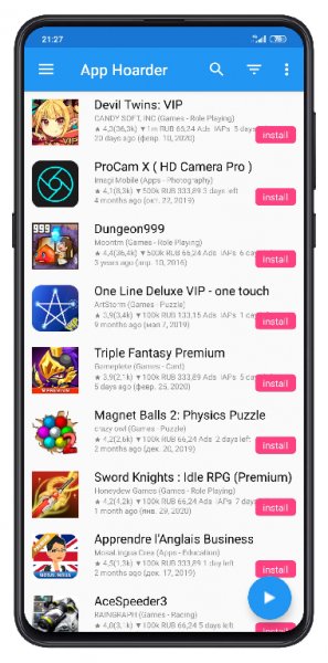 App Hoarder v1.20 [Pro]