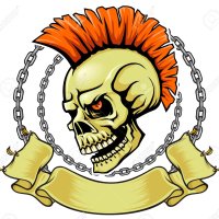brown-skull-with-red-punk-hairstyle-S