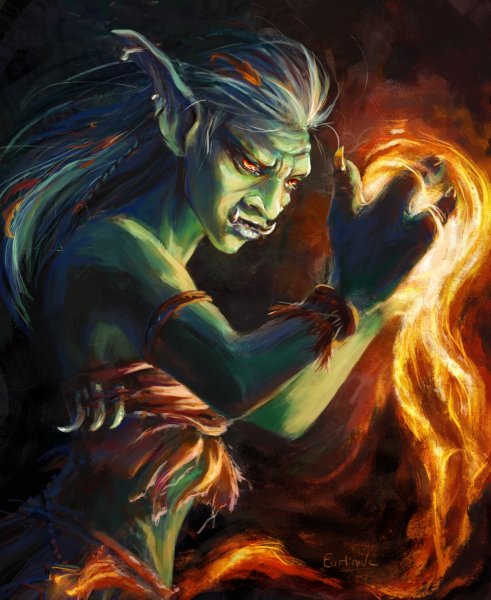 World of WarCraft Magic Orc Firecaller 524925 1179x1440