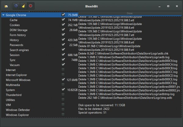 BleachBit Portable 4.4.2 RUS (заменитель CCleaner) GPLv3