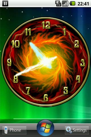 Rock clock XXL widget
