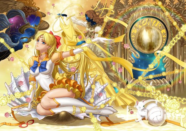 Eclosion - Artemis and Sailor Venus HD Anime Wallpaper