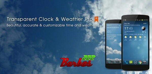 Transparent clock &amp;amp; weather Pro v0.92.01.02