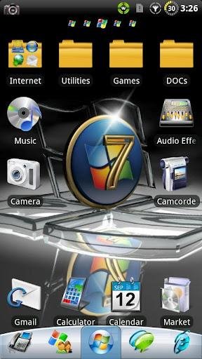Windows 7 GO launcher EX theme v.1.11