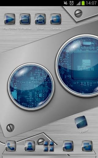 Next LauncherTech-Neon Theme