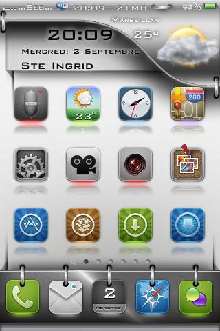 metalic iphone 3