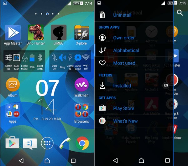 Xperia Pattern Blue Theme v1.0.2