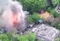 Кадры освобождения харьковского села Строевка