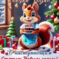 Анимированная открытка с наступающим