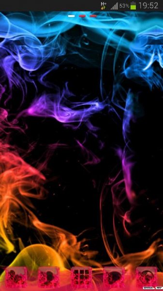 Colour smoke Go launcher Ex theme v.1.1