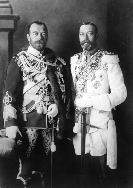 Giorgio V e Nicola II Romanov Cugini-Gemelli Reali