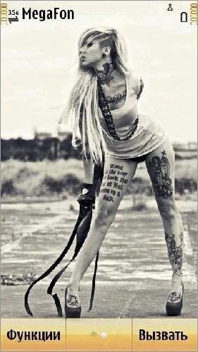 Horny Tattoo Girl