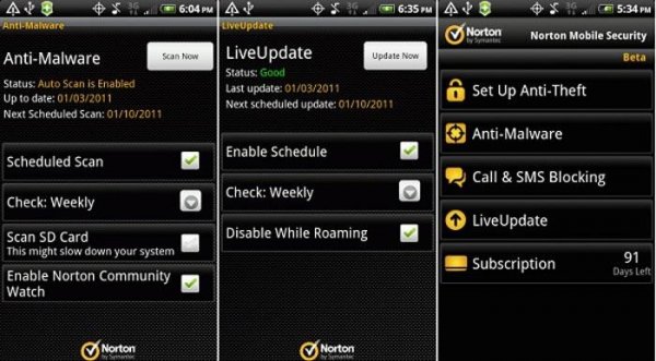 Norton Mobile Security v3.8.0.1200