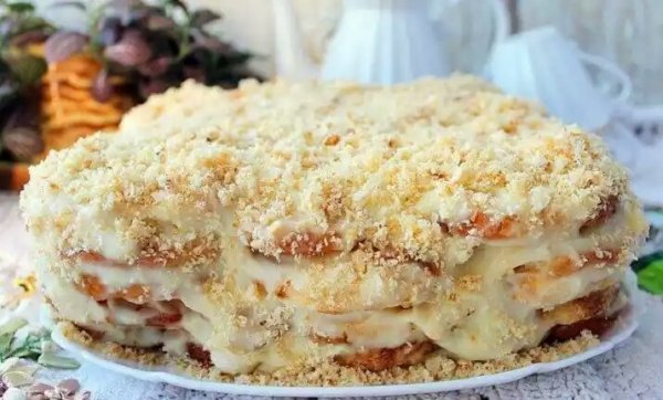 САМЫЙ ЛЕНИВЫЙ ТОРТ ИЗ ПЕЧЕНЬЯ УШКИ