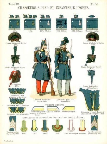 Les uniformes de l&apos;armee Francaise 1690-1894. Tome III