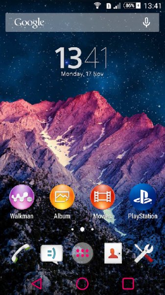 Xperia Space Theme v5.0.2