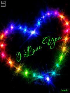 I love you neon анимация