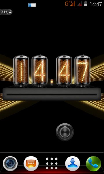 Dark Nixie Clock 2 0
