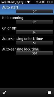 Блокировка Pocketautolock v1