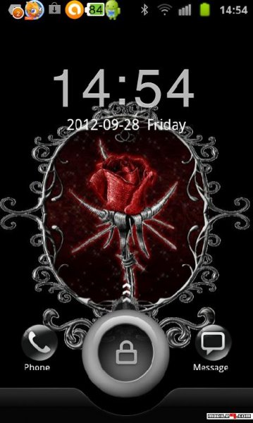 Red rose GO locker theme v.1.0