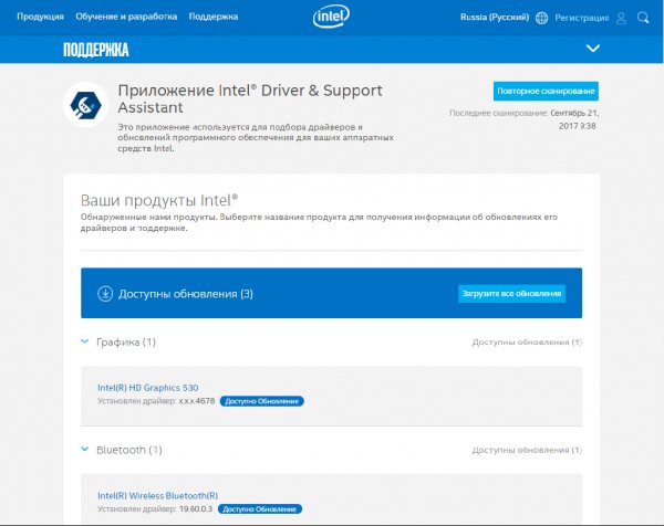 Intel Driver Support Assistant 19.1.4.5