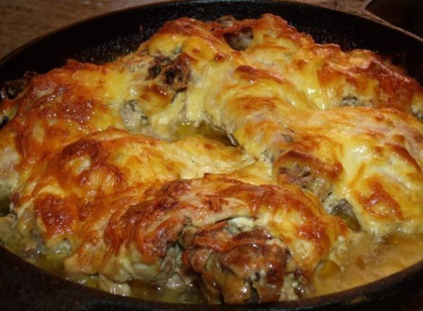 КУРОЧКА С ЧЕСНОКОМ И СЫРОМ