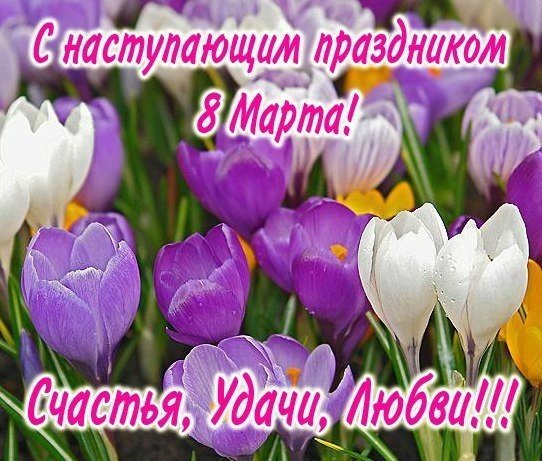 с наступающим 8 марта
