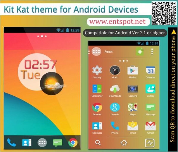 KitKat Go Launcher Theme