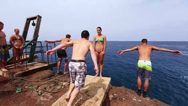 Awesome cliff dive Imgur