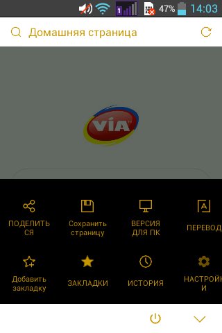 VIA БРАУЗЕР 3.1.2