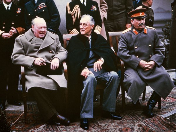 Yalta Conference 1945 Churchill, Stalin, Roosevelt