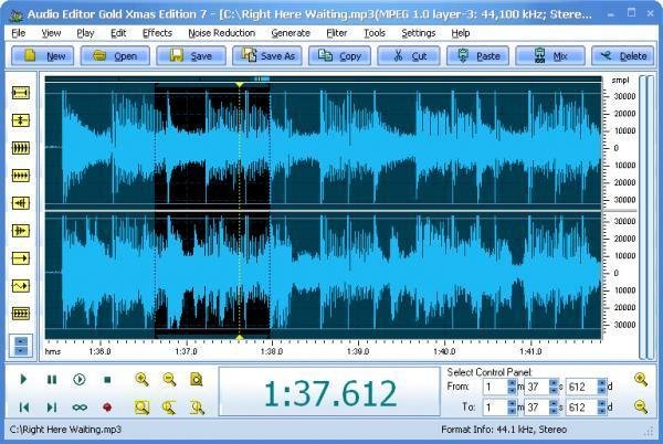 Audio Editor Gold 7.7