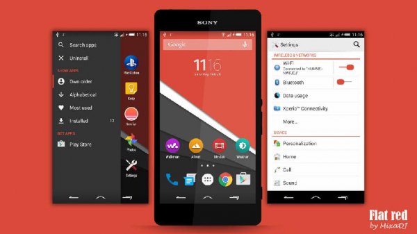 Xperia Flat red v1.1.0