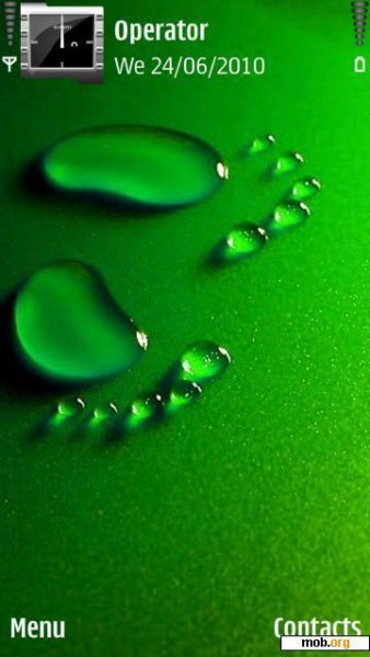green footprints